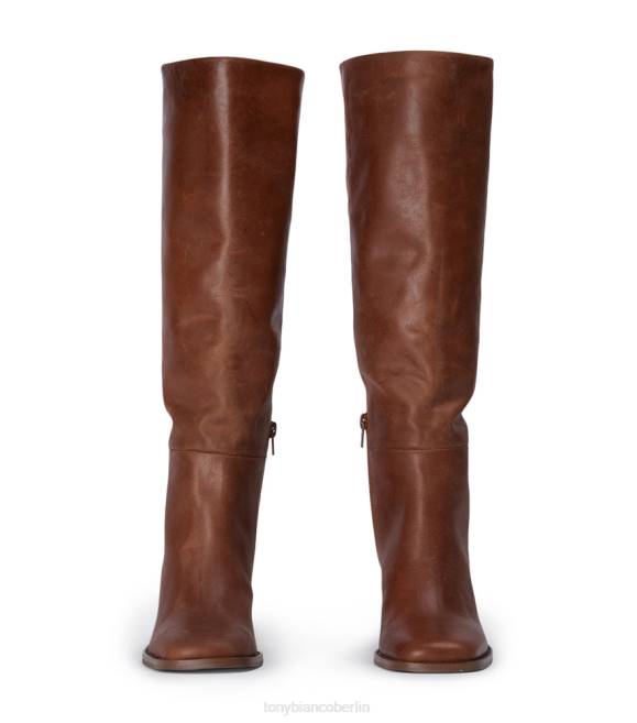 kniehohe Stiefel| de Tony Bianco Frauen Asher-Kalbsstiefel Cognac 4624423